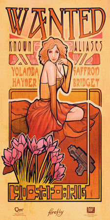 Firefly Les Femmes Saffron Poster