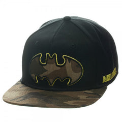 Batman Camo Logo Black/Camo Snapback Hat