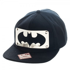 Batman Cut Metal Logo Black Snapabck