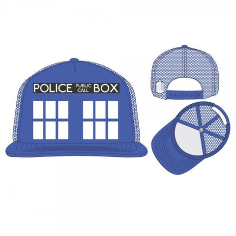 Dr. Who Blue Tardis Trucker