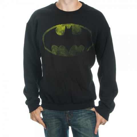 Batman Logo Black Crew Sweatshirt