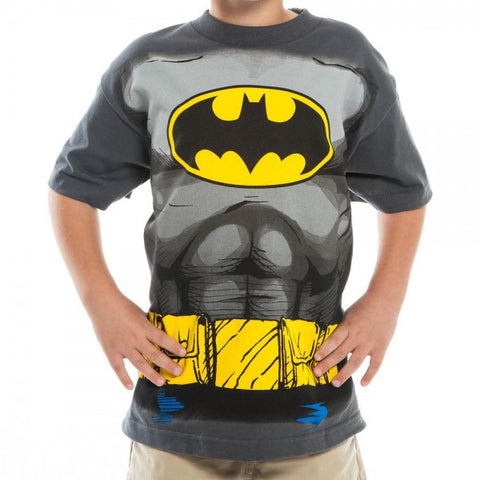 Batman 'Suit Up' Boys Charcoal T-Shirt