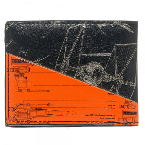 Star Wars Ship Battle Fat Free Bi-Fold Wallet