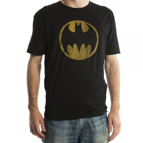 Batman Bat Signal Men's Black T-Shirt