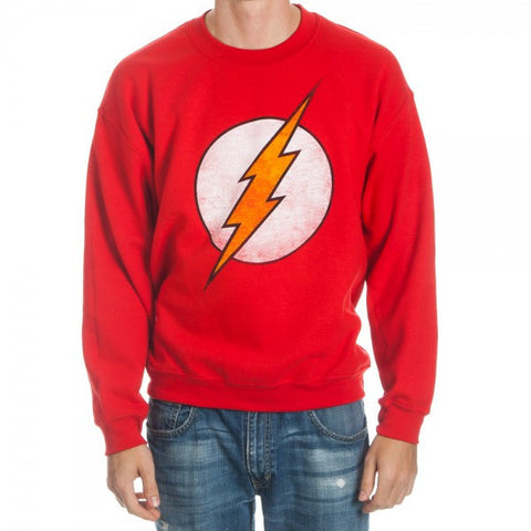 DC Comics Flash Logo Red Crew Sweatshirt